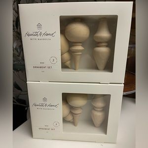Hearth and hand wood ornaments